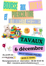 Bourse aux jouets, puériculture, vêtements et accessoires